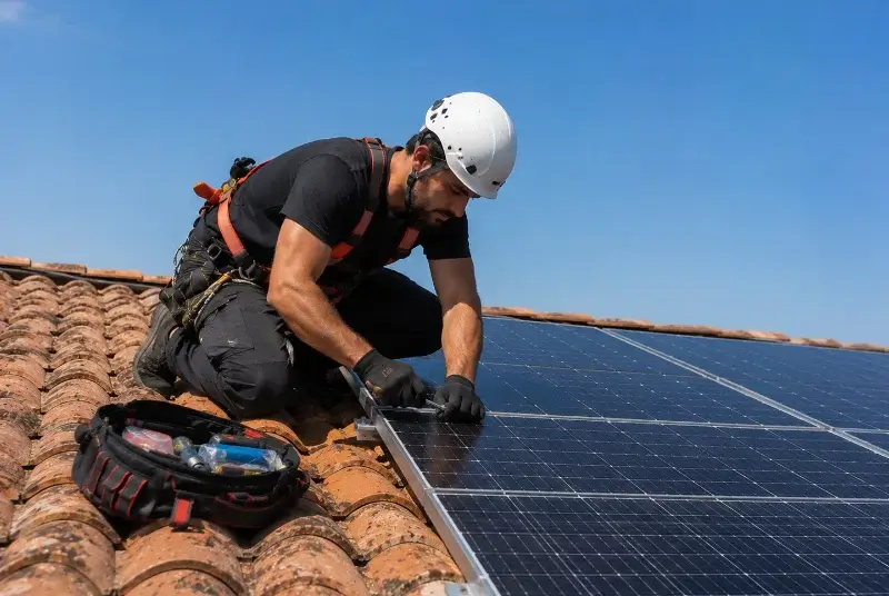 Maintenance et monitoring de panneaux solaires à Damvix